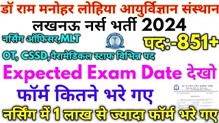 Dr RML भर्ती 2024 Dr RML 871+ All Post Expected Exam Date 2024