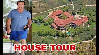 Arnold schwarzenegger house tour 2017 (inside and outside)