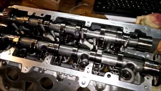 installation camshaft cylinder head audi q7 3.0 tdi