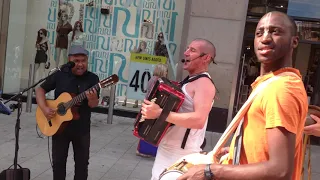 Sundar Nitai Prabhu Chants Hare Krishna Accompanied by a Brazilian Guitarist in Dublin