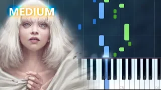 David Guetta - "Titanium" ft Sia Piano Tutorial MEDIUM - Chords - How To Play - Cover