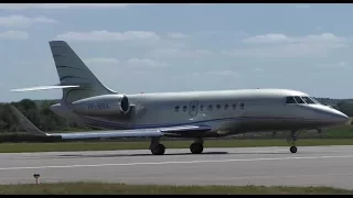 Golden Falcon 2000 VP-BRA Departure at Cambridge Airport