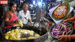 Highest Selling BRINJAL Bhajji In India | 500 Everyday | Guntur Famous VANKAYA Bhajji | Street Food