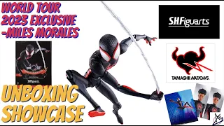 SH Figuarts Miles Morales Spider-Man Across the Spiderverse World Tour Exclusive - Unboxing Showcase