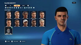 TopSpin 2K25: How to create Novak Djokovic