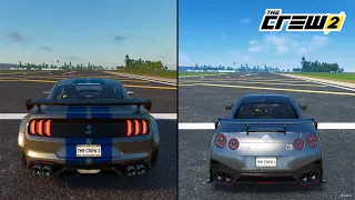 The Crew 2 | Ford Mustang Shelby GT500 2020 vs. Nissan GT-R Nismo 2020 Performance Comparison