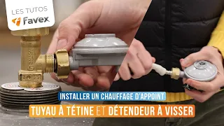 [TUTO] Installation d'un tuyau gaz à tétine et d'un détendeur à visser sur votre bouteille de gaz.