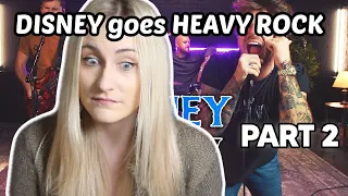 Basic White Girl Reacts To DISNEY goes HEAVY ROCK (Part 2) | with Our Last Night