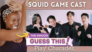 Cast of Squid Game ditches tracksuits for suits to play charades [한국어 자막 | KOREAN SUBS] | reaction