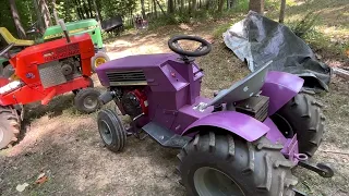 Garden tractor pulling for beginners and junior’s Sears suburban predator and Sears kohlor swap