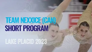 Team Nexxice (CAN) | Short Program | Lake Placid 2023 | #WorldSynchro