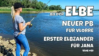 NEUER PB für Vlorre | Janas ERSTER Elbzander | Spinnfischen an der Elbe | Angeln am Fluss | Vlog #69