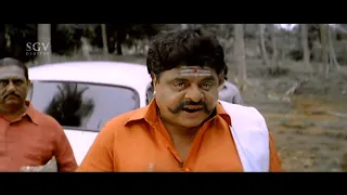 Shobhraj Saved Ambarish from village rowdies | Veera Parampare Kannada Movie Scene | Sudeep