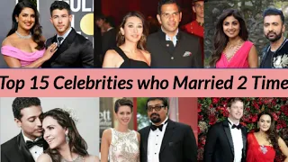 Top 15 Bollywood celebrities Who  Married 2 Times, Actress become 2nd  wife