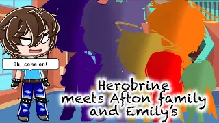 Herobrine meets Afton family and Emily’s / Afton family / Gacha club mini movie