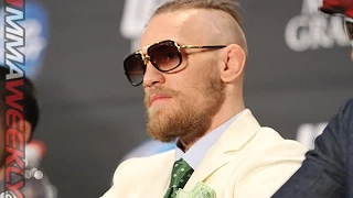 Conor McGregor: Gold Belt and Ivory Elephant Trunk Suit (UFC 178 Post Press)