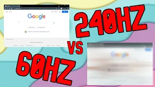 The difference between 60hz and 240hz monitors #Shorts