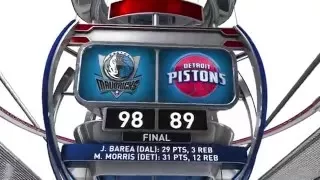 Dallas Mavericks vs Detroit Pistons - April 1, 2016