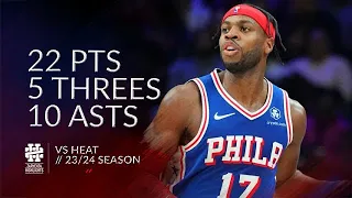 Buddy Hield 22 pts 5 threes 10 asts vs Heat 23/24 season