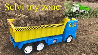 Dump truck Pikup sand and unloading/#constructiontoys #tractors #truck