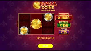 Royal Coins Hold and Win slot Playson - Bonus Game (Gameplay)