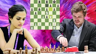 Ridiculous chess game | Magnus Carlsen vs Tania Sachdev