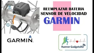 Como reemplazar batería de sensor de velocidad Garmin