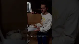 Charlie Gillespie bringing donuts to his friend + Koa being adorable