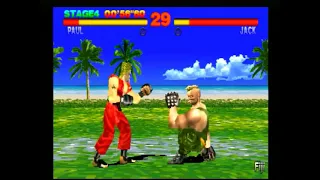 Tekken  | Paul Phoenix ARCADE MODE | RetroTink2x S-Video [PSX]