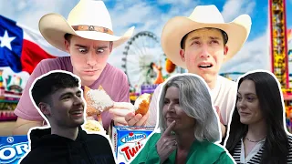 BRITISH FAMILY REACTS! Brits go to Texas and try Deep-Fried Oreos!