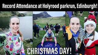 Running Holyrood parkrun on Christmas Day. A Record Attendance at Holyrood parkrun in Edinburgh!