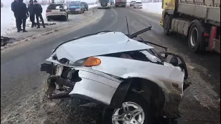 ДТП в Актюбинской области. Автомобиль разорвало на части