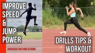 REAL TRACK WORKOUT - HOW TO IMPROVE SPEED & JUMP POWER