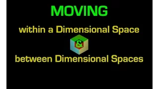 Moving within & between Dimensional Spaces: 1D 2D 3D 4D  - 11 min video