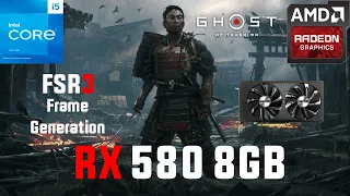 Ghost of Tsushima RX 580 8GB (All Settings Tested 1080p FSR3 FG)