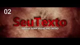 Intro Editável [Sony Vegas Pro 13]