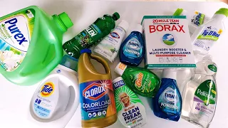 ASMR 100% Clear Products❕️🤪+Tide Oxi/Hexol/Snuggle Rinse