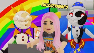 Snickerhoops Works with SUN in the FNAF Security Breach DAYCARE | Roblox Games to Play