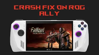 Fallout New Vegas Crash Fix for ROG Ally