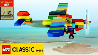 LEGO US Aircraft Curtiss F13C 1933 ✈MOC. How to Build Plane from Lego Classic 10696. Lego Minimalism