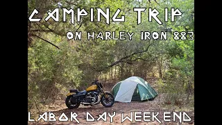 Camping on My Harley Iron 883 | Labor Day Weekend