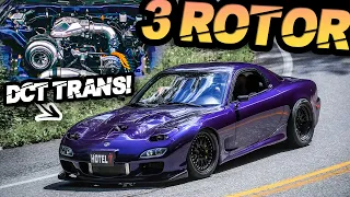 900+HP 3 Rotor RX7 with DCT Trans?! (83MM Turbo + 9,000RPM EARGASM)