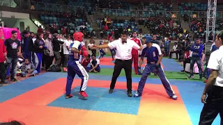 WAKO India point fight event national championship 2018 Omkar Rathod (blue corner)