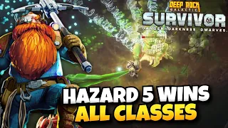 Hazard 5 Wins with All Classes | Deep Rock Galactic: Survivor Live Gameplay