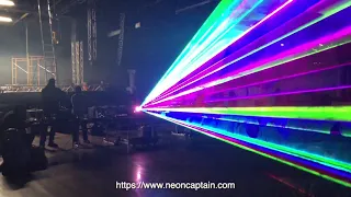 Radiator Laser Synthesizer with 30W RGB projector