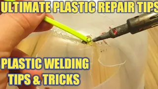 PLASTIC WELDING WITH A SOLDERING IRON AND ZIP TIES AND COPPER WIRE