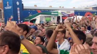 Германия - Мексика. Мексиканские болельщики празднуют. ЧМ по футболу 2018