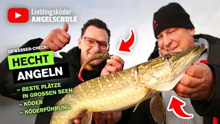 HECHTANGELN im Winter in großen Seen 🎣🤩👍