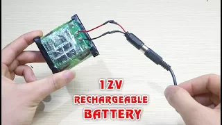 How to make 12V RECHARGEABLE BATTERY pack from 18650 battery