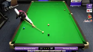 Nutcharut Wongharuthai vs Varshaa Sanjeev - World Women's Snooker Championship Groups (June 2019)